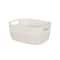 Simplify 15&#x22; Ivory &#x26; Beige Decorative Storage Basket